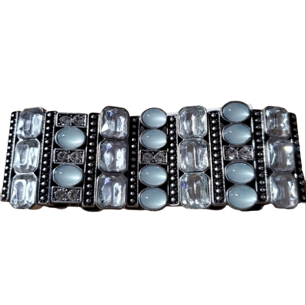 𝅺LULU Avenue Opaque Stone Beaded Stretch Bracelt